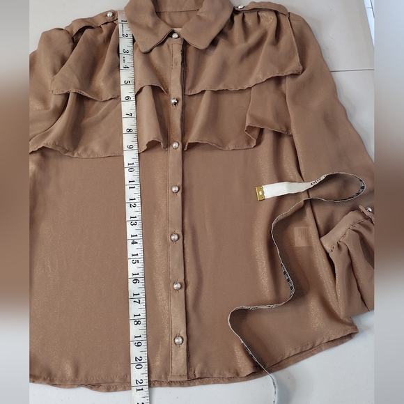 NWT Lola Women's Button Down Blouse - Picture 14 of 14